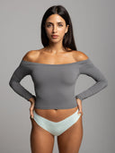 Off The Shoulder Long Sleeve Top